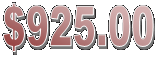 $925.00