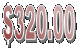 $320.00