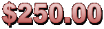 $250.00